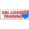 Signmission CDL LICENSE TRAINING BANNER SIGN trucker truck driver trucking school B-72 Cdl License Training - alternate 1